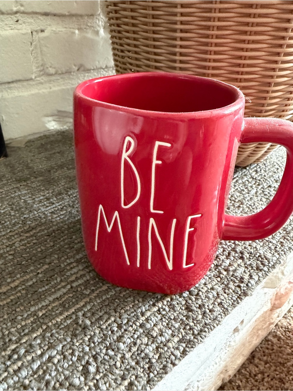 Rae Dunn Red 'Be Mine' Ceramic Mug
